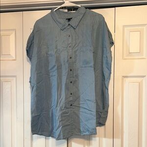 Torrid Women's Denim Blue Button Down Shirt